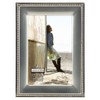 Malden International Designs 5294-46 Classic Silver Metal with Silver Beads 2-Tone Picture Frame, 4x6, Silver