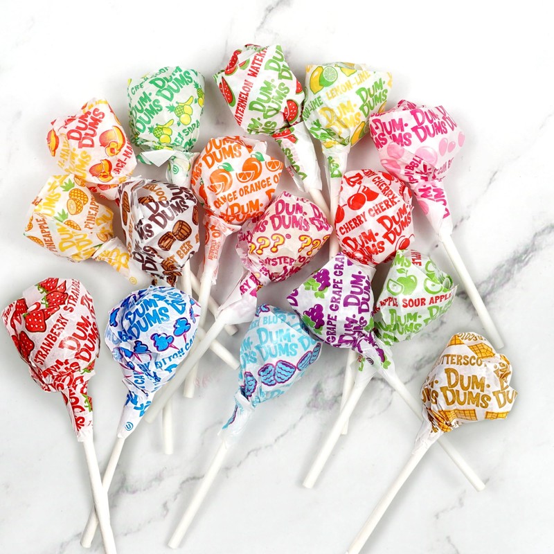 DUM DUMS Original Mix Lollipops, 2 lb Bag (120 Pieces