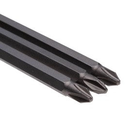 PH2 Long Drive Bit, Phillips Drive Bit 2mmx110mm, Crosshead Screwdriver, Extralong S2 Steel Cruciform Driver, Impact Driver Torsion Bit, Hex Shank for Screwdriver Cordles Drill and Impact Tool (3pcs)