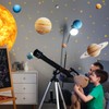 Outer Space Wall Decals，Solar System Outer Space Planets Peel and