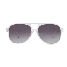 Freckles Mark Vintage Retro 70s Sunglasses Women Men Classic Large Square Aviator Trendy Glasses, clear