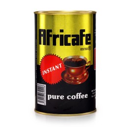 AFRICAFE - Organic Instant Coffee - Tanzania - 100% Arabica and Robusta - 250g Metal Tin