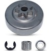 AUMEL 3/8" 7T Cluch Drum Sprocket Bearing Washer Clip Kit