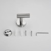 JIUJ Stainless Steel Wall-Mounted Round Hooks - Set of 2