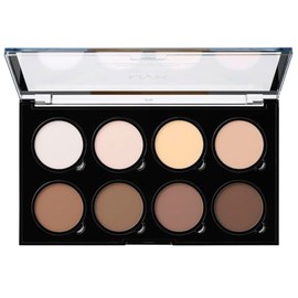 NYX Professional Makeup Highlight and Contour Pro Palette, powder contours kit, 8 blendable mattes and mother of pearl shades