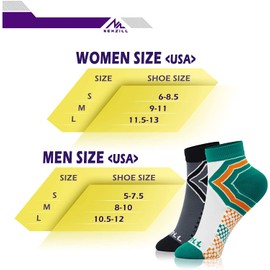 NEWZILL Low Cut Compression Socks (15-20 mmHg / One Pair) for Men & Women - U.S Olympic Fencer Recommend