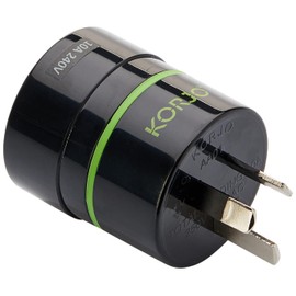 Korjo AU Travel Adaptor, for US and EU Appliances, Use in Australia, NZ, More
