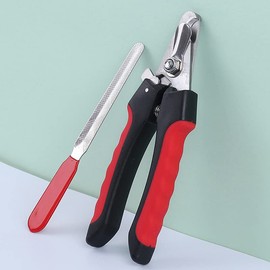 Dog & Cat Pets Nail Clippers and Trimmers Professional Pet Nail Clipper Grooming Tool for Thick Nails Easy-to-Cut Pets Nail Cutter with Free Nail File for Large and Small Animals (Small, Red)