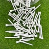 HH-GOLF 70mm 2 3/4" White Wooden Golf Tees, Sturdy, Biodegradable