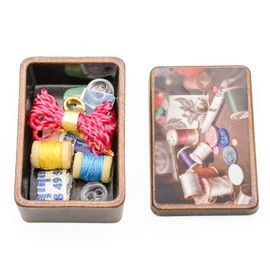 Odoria 1/12 Miniature Sewing Box Dollhouse Decoration Accessories