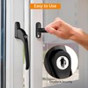 Neoteck 2PCS Inline Window Handle Universal Espag Key Locking Lockable