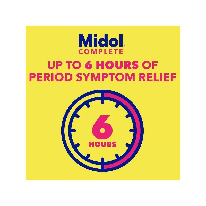 Midol Complete Acetaminofen Alivio Del Dolor 40 Tabletas