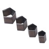 4Pcs Pentagon Cutting Punching Die Alloy Steel Leather Cutting Mold