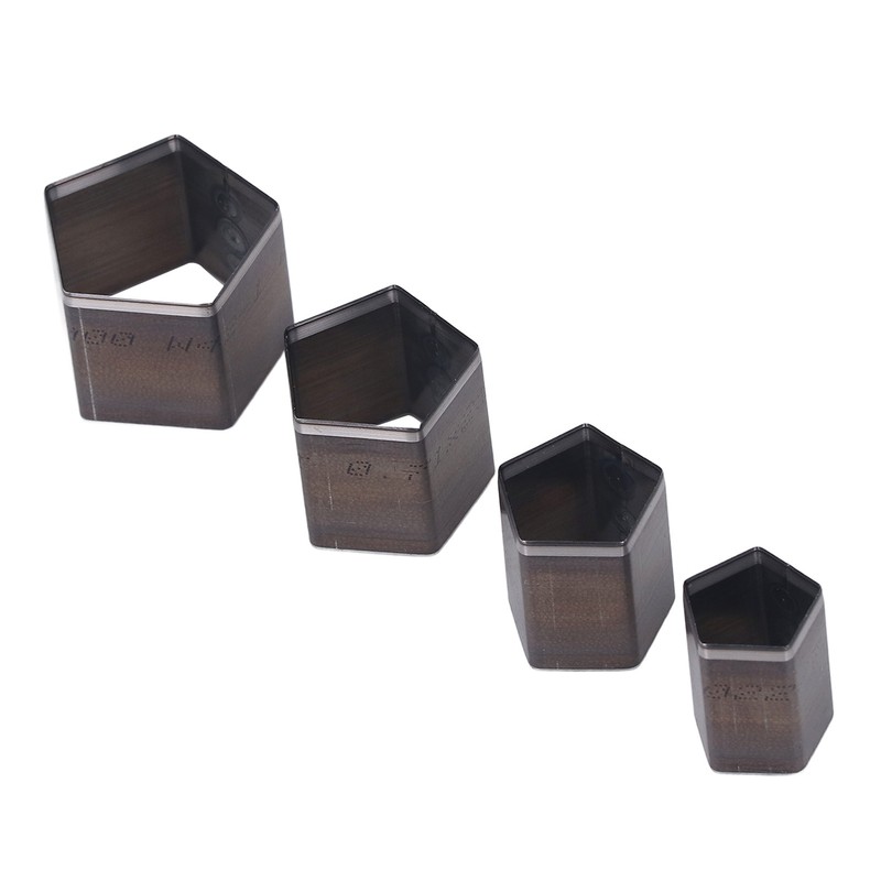 4Pcs Pentagon Cutting Punching Die Alloy Steel Leather Cutting Mold