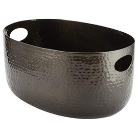 American METALCRAFT, Inc. American Metalcraft ATHB10 Hammered Aluminum Beverage Tub, Black, 10-Quarts
