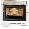 FRCOLOR Stainless Steel Pizza Pan Stainless Steel Griddle Pizza Pan