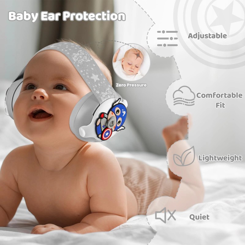 Labeopuwu Baby Ear Protection - Noise Cancelling Headphones for Infants