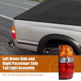 uxcell Right Side Tail Light Assembly for Toyota Tacoma 2001 2002 2003 2004 Replace No.8155004060/81550-04060 Rear Brake Lamp