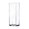 WGV Rectangle Block Vase, Length 6", Width 4", Height 12",