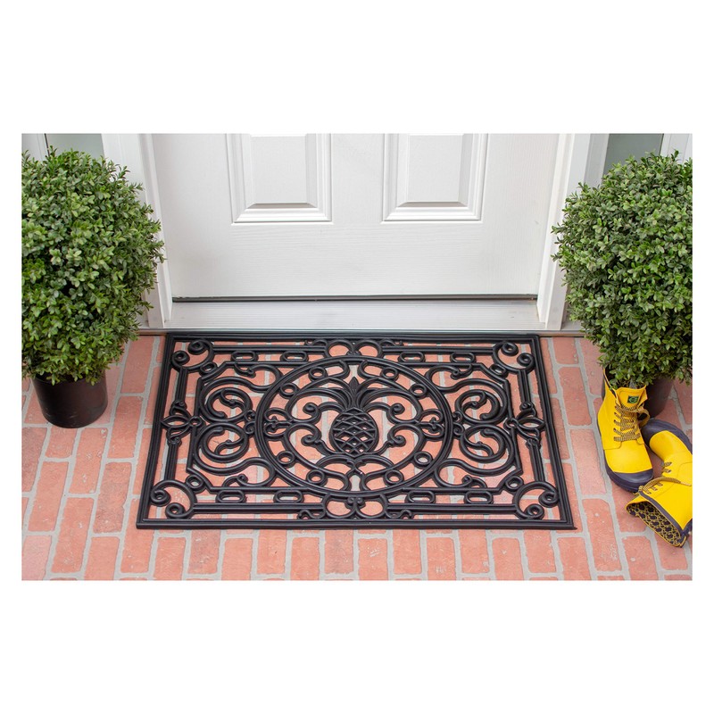 Calloway Mills AZ900082436 Pineapple Heritage Rubber Doormat, 2' x 3'
