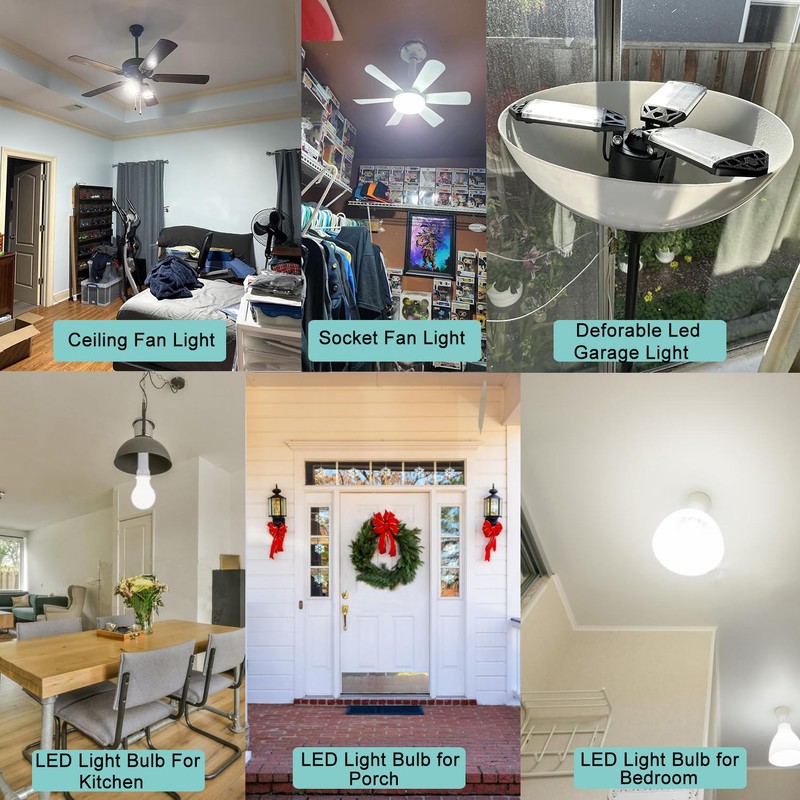 Socket Extender, E26/E27 Light Bulb Socket Extender Standard Medium Base,