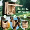 Aiwosana Screech Owl Boxes for Outside, Wooden Owl Houses for