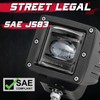 OFFROADTOWN Fog Lights 3'' SAE Yellow LED Pods DOT Approved