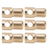 10 Pcs 6mm Banana Plug Gold Plated Male Connector Adapter