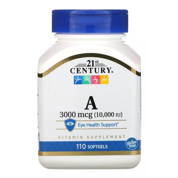 21st Century Vitamina A+ Salud Ocular Ojos Vista 3000mcg 110 Caps Eg Aa37