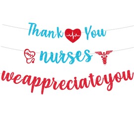 Nurse Week Party Decorations Thank You Nurses We Appreciate You Banner Nurse Appreciation Week Party Supplies Thank You Nurses Party Decorations