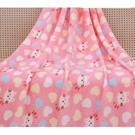 "Hemasa" Luxury Soft fleeceBlanket for Mos Basket,Pram,Travel cot,Nursery & pram 75 x 100cm for Babies from Newborn (Pink)