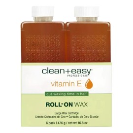 Clean + Easy Cartucho De Cera Grande Roll On 6 Pack 80 Grc/u