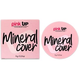 PINK UP Mineral Cover Fórmula compacta mineral de cobertura completa Larga duración y acabado mate aterciopelado No obstruye poros Polvo Compacto Maquillaje en Polvo Beige PKM300