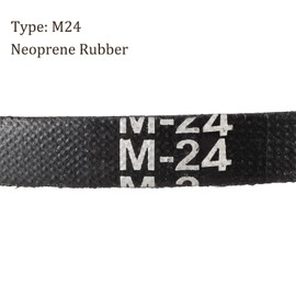 Kozelo M-24 Drive V-Belt - [24 Inch Pitch Girth] Wrapped Industrial Power Rubber Belt for Transmission Use, JIS Standard, 10mm Width 5.5mm Thick