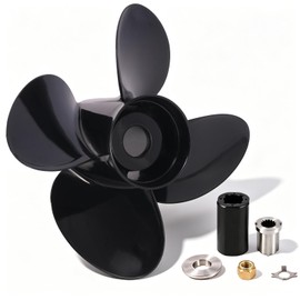 Wvkeosc 13 x 17 Aluminum Boat Propeller for Mercury Engines 40 50 60 70 75 80 90 100 115 125 140 150HP 48-8M8026590 15Spline Tooth 4 Blades RH