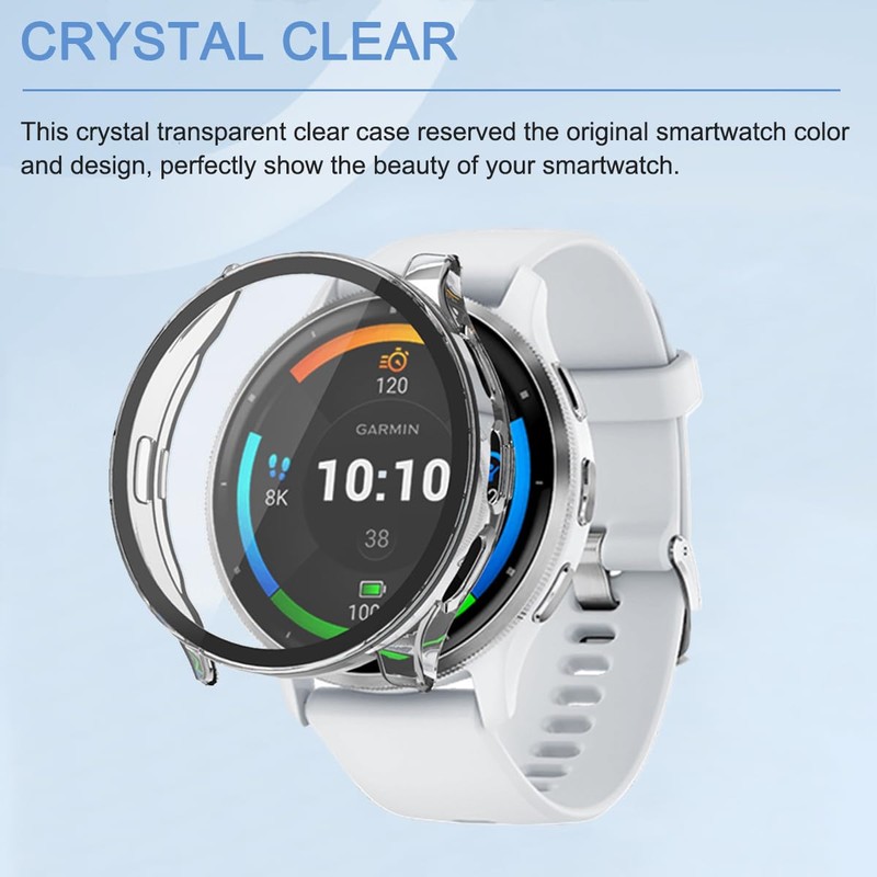 carinacoco 2 Pack PC Case Compatible for Garmin Venu 3