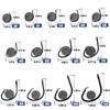 FishTrip Circle Hooks Saltwater for Catfish - 25pcs Offset 3X