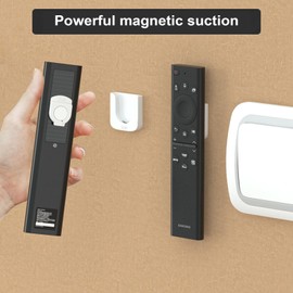 4pcs Improved Strong Magnetic Remote Control Holder,Wall Mounted Remote Control Holder,Remote Control Organizer,Remote Control Storage for School Homes