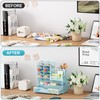 Marbrasse Mesh Pen Holder for Desk, Multi-Functional Pencil Organizer with