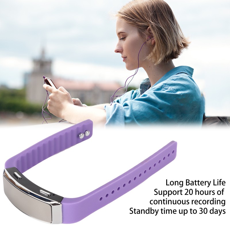 Recorder Watch HD Noise Reduction Voice Activated Music Player Sound