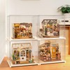 Robotime Miniature House Acrylic Case for Dollhouse (Display Box) Assembly