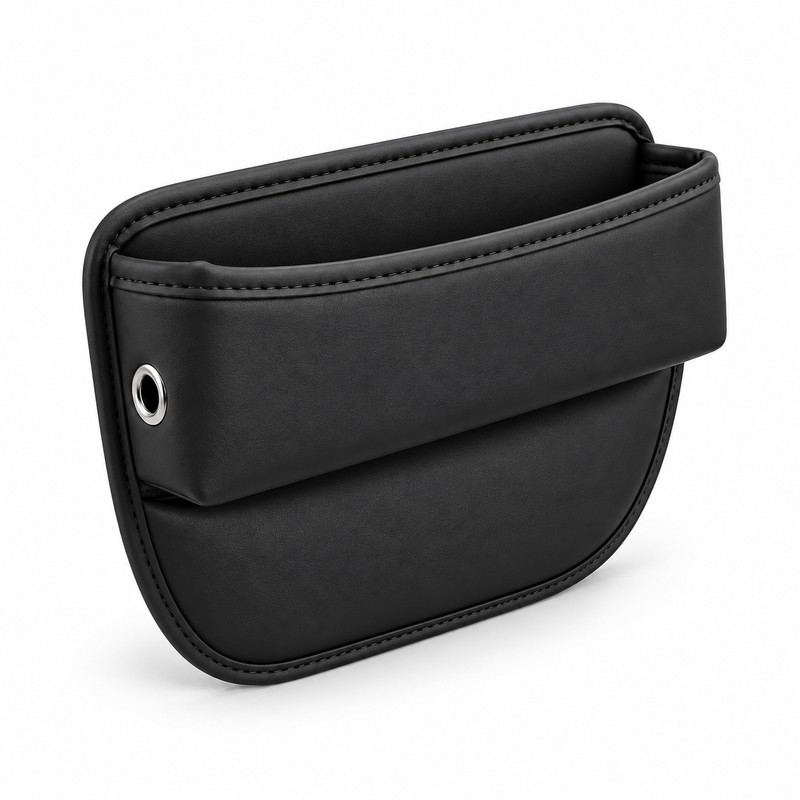 Car Seat Gap Organizer Pocket – Slim Leather Side Storage