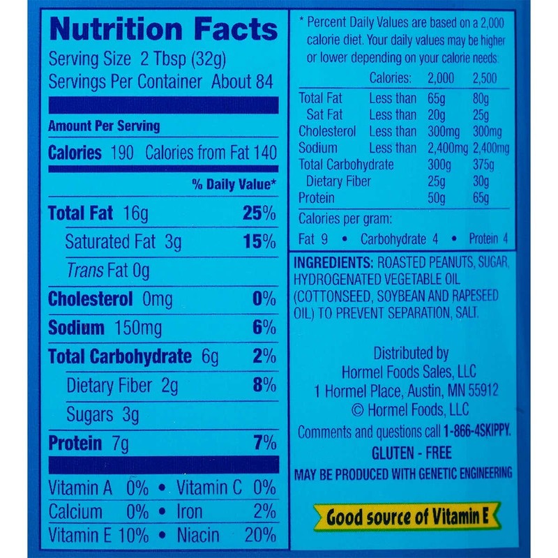 Skippy Creamy Peanut Butter Spread (48 oz., 2 pk)