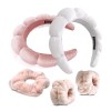 Apalux Skincare Headbands And Wristbands Soft Velvet Touch Gentle On