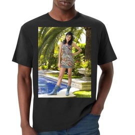 Lina Esco - Premium Men's Crewneck T-Shirt – Soft, Comfortable & Stylish Everyday Wear PTR #G241609, Black, Large