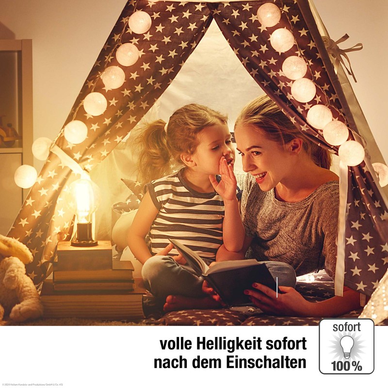 hellum Hellum e27 LED Birne Tropfen, Glhbirne e27 4,5 W,
