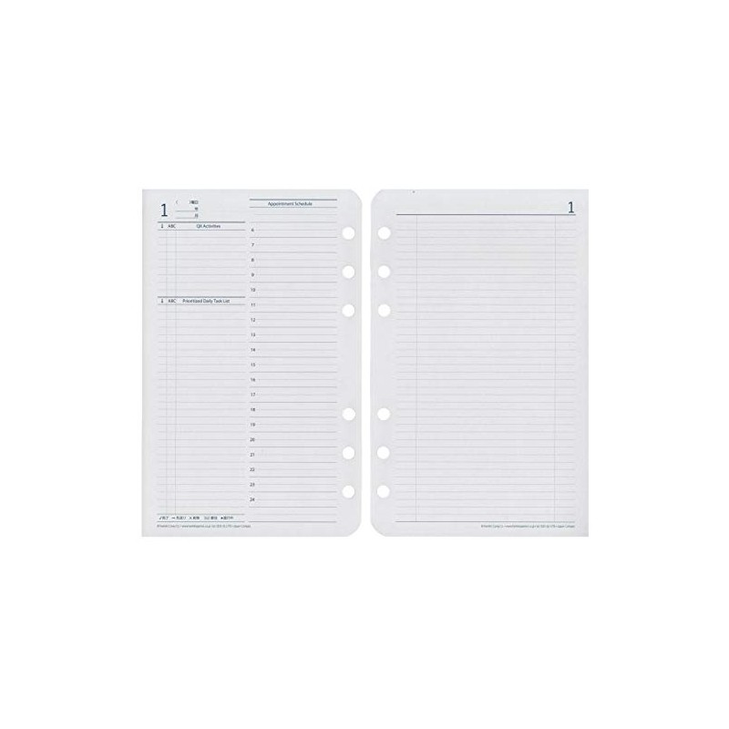 Franklin Planner Original 2 Pages Per Day Daily Pages 1