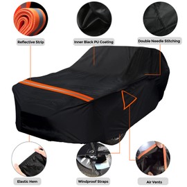 Waterproof Full Cover Replace for Polaris Slingshot with Roof, 420D Oxford Cloth Custom-fit All Weather Covers with Reflective Strips and Air Vents for Snow Rain Dust Protection