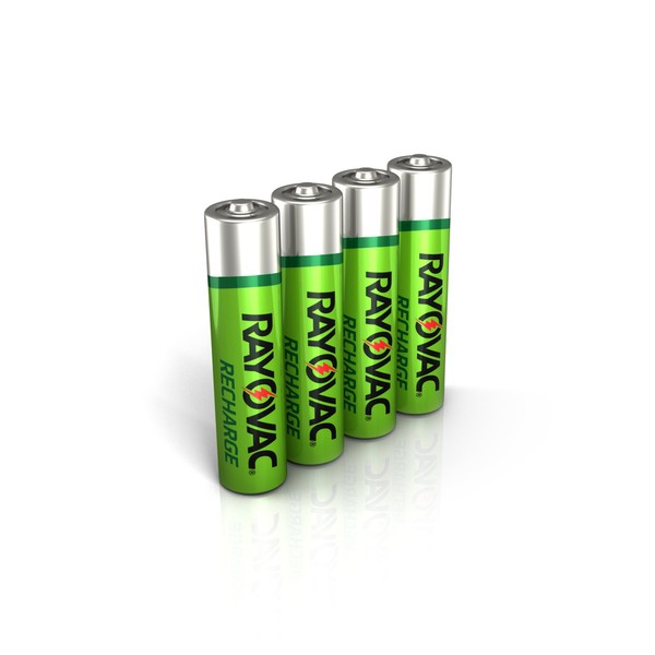 Rayovac Rechargeable AAA Batteries, 4 Count