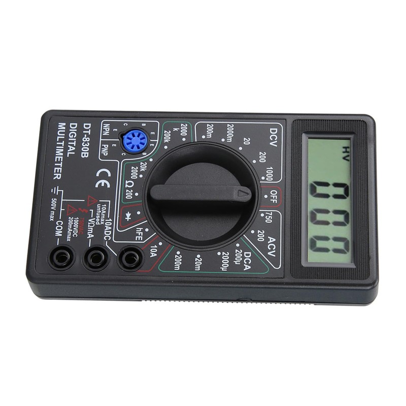 DT830B Multifunctional Portable LCD Digital Multimeter Amp Volt Ohm Tester
